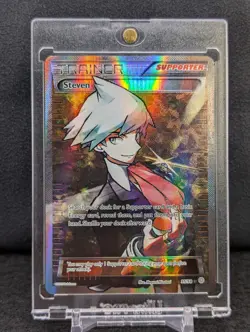 Steven 95/98 XY Ancient Origins Ultra Rare Full Art Trainer Pokemon 2015 LP - Image 1