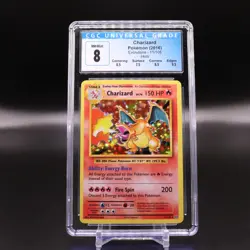 Pokemon - Charizard V 11/108 Evolutions - 2016 Evolutions- CGC 8 with subgrades - Image 1