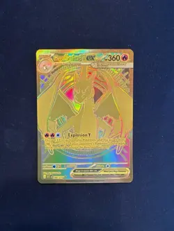 GOLD Mega Charizard Y EX 294/217 Ascended Heroes Mega Hyper Rare Pokemon TCG - Image 1