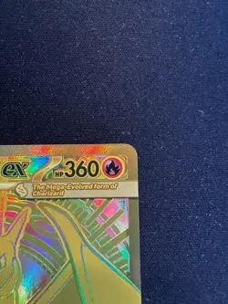 GOLD Mega Charizard Y EX 294/217 Ascended Heroes Mega Hyper Rare Pokemon TCG - Image 3