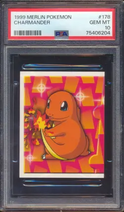 1999 MERLIN POKEMON CHARMANDER #178 PSA 10! - Image 1