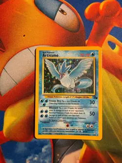 Articuno Pokemon Base Set 2/62 Holo Unlimited ERROR Additional White Ink !HP! - Image 1