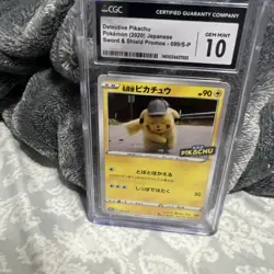 CGC10 Detective Pikachu 099/S-P Broadcast Com Promo 2020 Pokemon Card JPN A111 - Image 1