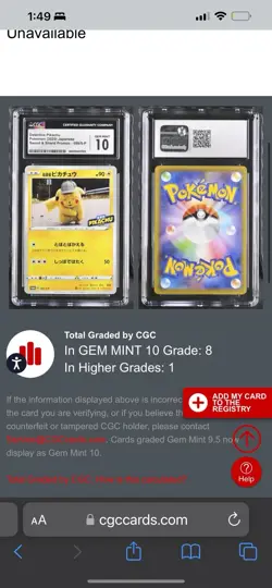 CGC10 Detective Pikachu 099/S-P Broadcast Com Promo 2020 Pokemon Card JPN A111 - Image 3