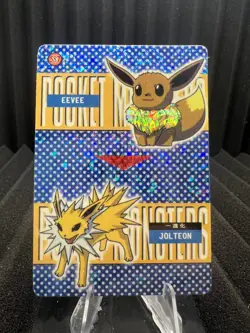 Jolteon #587 - Vintage Pocket Monsters Vending Holo Prism 1999 - Pokemon - Image 1