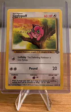 Jigglypuff #39 Non-Holo Pokemon Card Lightly Played 54/64 Common Jungle Set 1999 - Image 1