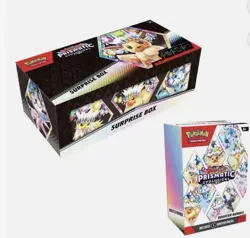 Lot Of 2 Pokemon Prismatic Evolutions Surprise Box+Booster Bundle Sams PRESALE - Image 1