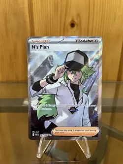 N's Plan 163/086 Ultra Rare Pokemon Black Bolt English Pack Fresh MINT - Image 1