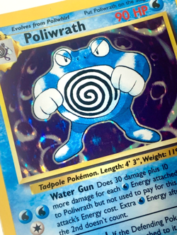 Pokemon TCG Poliwrath 13/102 Holo Rare Unlimited Base Set Top Loader - Image 5