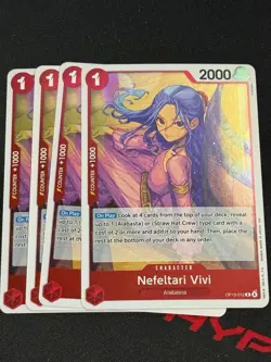 Nefeltari Vivi Playset - OP13-012 x4 - Carrying On His Will - One Piece TCG - Image 1