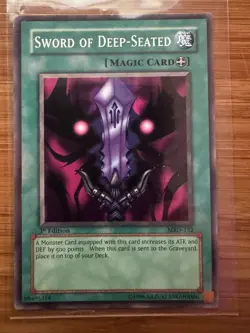 Yugiho Card Sword Of The Deep- Seated -1 St Edition-MRD-132 - Image 1