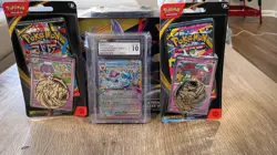 Pokemon Mixed 4 Piece Sealed Lot 8 booster Packs 5 Promo Cards 1 Slab - Image 2
