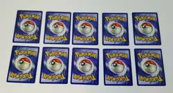 Lot (10) 1999 Pokemon TCG Fossil Unlimited Energy Search Trainer Cards 59/62 10x - Image 3