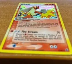 Blaziken Pokemon EX Holo Rare Card Ruby and Sapphire 2004 3/109 Rare LP/MP - Image 2
