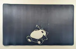 Snorlax CCG Playmat - Pokemon Black TCG Playmat -Pokemon Snorlax Card Game Mat - Image 1