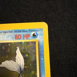 Pokemon TCG Vaporeon Holo Rare Card 12/64 Jungle 1999 - Image 3