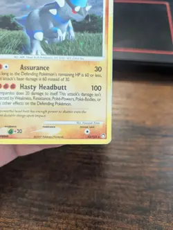 LP Rampardos 33/123 Mysterious Treasures Reverse Holo Pokemon Card LP - Image 3