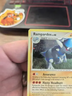 LP Rampardos 33/123 Mysterious Treasures Reverse Holo Pokemon Card LP - Image 5