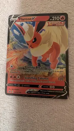 Flareon V SWSH149 NM Full Art Promo Rare Pokemon Card - Image 1