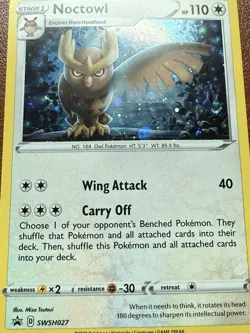 Noctowl - Promo SWSH: Sword & Shield Promo Cards SWSH027 NM - Image 3