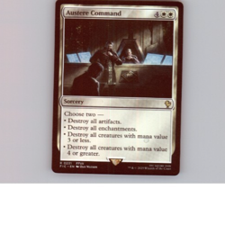 MTG - Austere Command - Small ink spot on card - Free P+P - Image 1