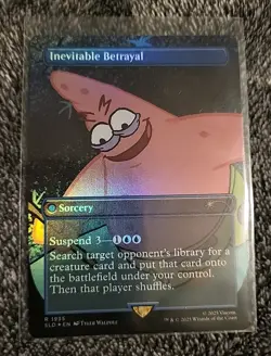 MTG Inevitable Betrayal Foil 1935 SLD Secret Lair Spongebob Squarepants Patrick - Image 1
