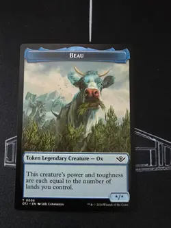 Beau Token Outlaws of Thunder Junction Regular Flex Magic MTG - Image 1