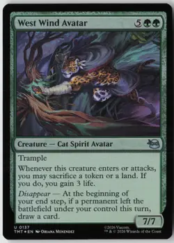 West Wind Avatar (137) - Foil - Teenage Mutant Ninja Turtles (TMT) - NM - Image 1