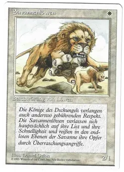 Savannenlowen / Savannah Lions - 4th EDITION - deutsch (nm +) * Rare * 1995 - Image 1