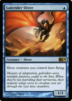 X 1 Galerider Sliver NM-M M14 057 MTG Magic The Gathering - Image 1