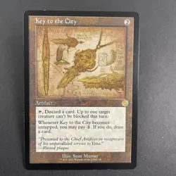 Key To The City Schematic 90 Near Mint Retro Frame Artifact The Brothers War MTG - Image 1