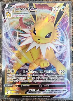 Pokemon 2021 Evolving Skies Jolteon VMAX 51 NM or Better - Image 1