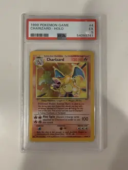 Charizard Pokemon Base Set Unlimited 4/102 - PSA 5 - English - Image 1