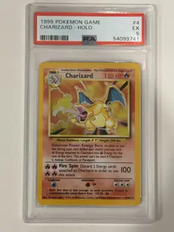 Charizard Pokemon Base Set Unlimited 4/102 - PSA 5 - English - Image 2