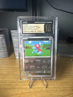 Porygon Master Ball Pokemon TCG Japanese 151 CGC Pristine 10 - Image 1