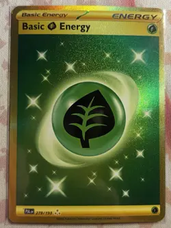 Pokemon Paldea Evolved Basic Grass Energy 278/193 Gold Hyper Rare NM - Image 1
