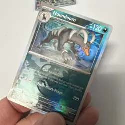 Pokemon Houndoom 063/131 Prismatic Evolutions Master Ball Pattern Holo English - Image 3