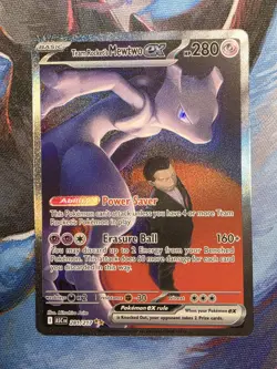 Pokemon Ascended Heroes - Team Rockets Mewtwo EX SIR 281/217 - MINT CONDITION - Image 1
