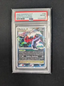 2008 Pokemon Darkrai Lv X Holo #104 PSA 8 Diamond and Pearl Great Encounters - Image 4