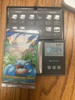 1999 Pokemon Base Set Unlimited Booster Pack Sealed Venusaur 20.84g mid-weight - Image 1