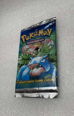 1999 Pokemon Base Set Unlimited Booster Pack Sealed Venusaur 20.84g mid-weight - Image 2