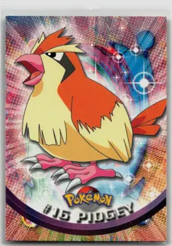 Pidgey #16 Topps Series 1 Black Logo Pokemon NM - Image 1