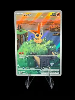 Pokemon SV Black Star Promos SVP EN Victini #208 Illustration Near Mint - Image 1