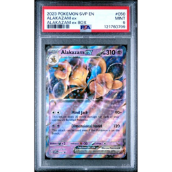 Alakazam ex 050 PSA 9 Cosmos Holo 2023 Pokemon Scarlet & Violet - Image 1