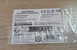 FRENCH Pokemon Team Rockets Electhor GameStop Promo - Sealed Zapdos Rare 070/182 - Image 2