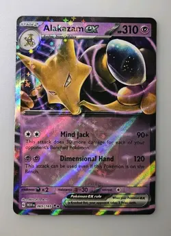 Alakazam ex 065/165 Double Rare Holo Scarlet & Violet 151 Near Mint Pokemon - Image 1