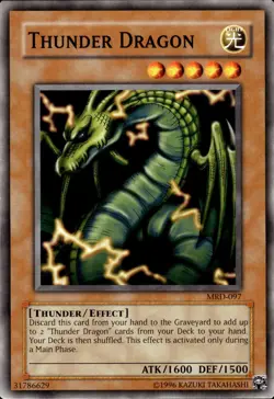 Thunder Dragon - MRD-097 - NM - YuGiOh - Image 1