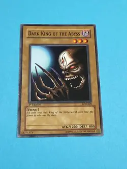 Dark King of Abyss LOB-020 The Legend of Blue Eyes White Dragon 1st Edition LP - Image 1