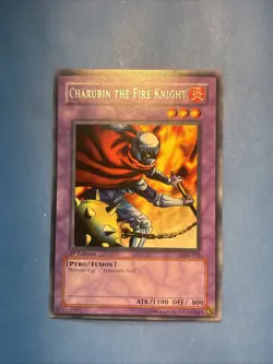 Yu-Gi-Oh! TCG— Charubin the Fire Knight LOB-015 Asian English mint - Image 1
