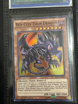 Red-Eyes Toon Dragon - SHVI-EN036 - Super Rare Unlimited New Shining-NM - Image 1